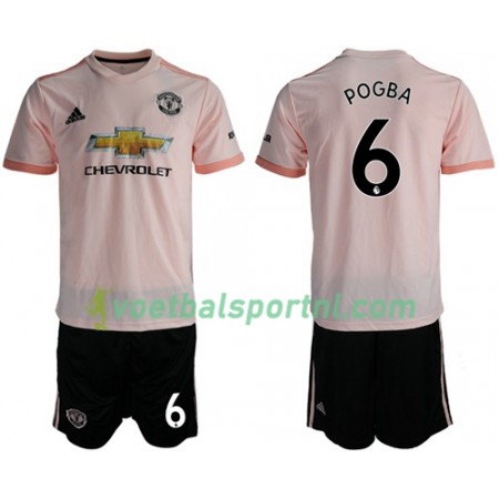 Manchester United Pogba 6 Kind Uit Tenue 2018-19 Manchester United Pogba 6 Kind Uit Tenue 2018-19